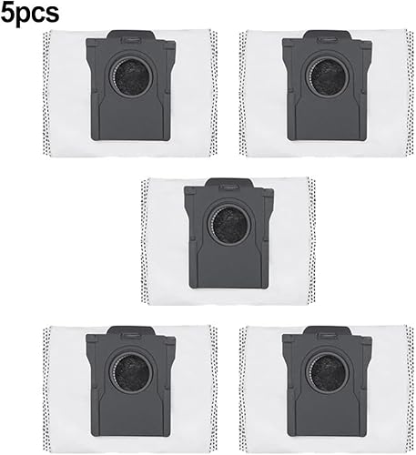 Lot de 5 sacs à poussière de rechange pour aspirateur robot Dreame X50/X40 Ultra/ L10s Pro Ultra Heat/X30 Ultra/L40 Ultra, grande capacité, tissu non tissé - Nail Gallerys
