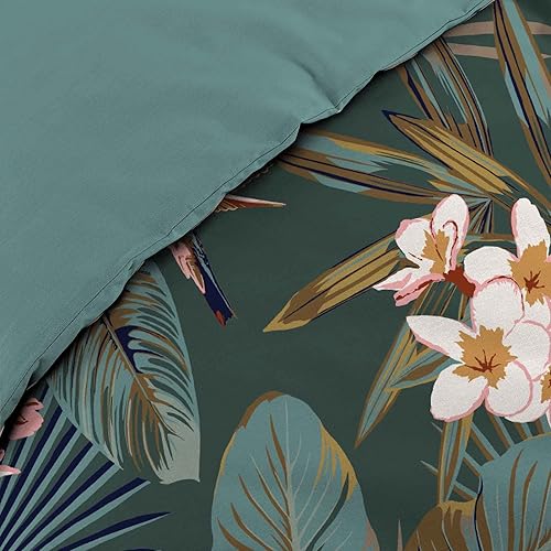 Douceur d'Intérieur, Parure 3 Pièces (260 x 240 cm) Katalina, Percale de Coton - Nail Gallerys