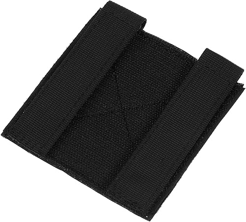 Lot de 2 patchs tactiques auto-agrippants Molle - 10 x 10 cm - Noir - Nail Gallerys