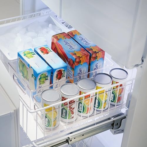 iDesign iDesign Fridge/Freeze Binz Boite Rangement Frigo, Box de Rangement Empilable en Plastique, Transparent - Nail Gallerys