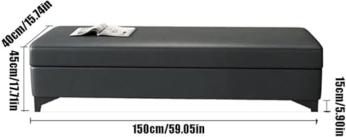 Chambre à Coucher Bout de lit Banc Chambre Bout de lit Tabouret de Rangement Chaussures à Langer pédale de Rangement rectangulaire Salon Maison canapé Tabouret Pouf Repose-Pieds canapé Long Banc - Nail Gallerys