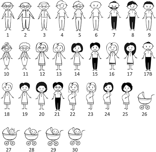 Boule de Noël personnalisée Famille, décoration de Sapin de noël Personnalisable avec prénoms et Personnages, Boule Premier noël - Nail Gallerys