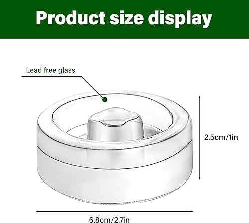 Nizirioo Lot de 4 poids en verre pour fermentation - Bocal de fermentation lourd avec poignée - Pour aliments fermentés maison - Pierre d'alourdissement - Choucroute Kimchi - Pour bocaux à col large - Nail Gallerys