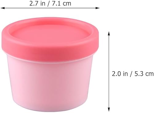 Beavorty Mini Conteneurs de Crème Glacée avec Couvercles Congélateur 100G Contenants de Rangement Alimentaire Sweet Treat Mini Baignoires Yogourt Pudding Bols Pot Crème pour Le Sorbet - Nail Gallerys