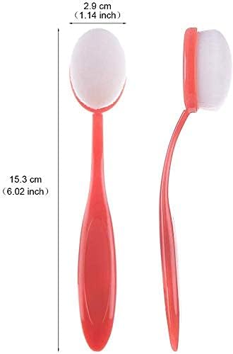 Lot de 10 pinceaux de mélange d'encre pour loisirs créatifs, large application, manches à code couleur (diamètre de la tête de brosse 2,9 cm) - Nail Gallerys