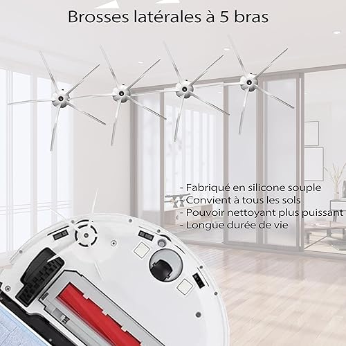 Supply Guy Accessoires compatible avec Roborock S7 MaxV Ultra, Plus, Max Ultra, MaxV S7 Pro Ultra Pièces détachées robot aspirateur 2 brosse principale,4 filtres,4 brosses latérales,4 lingettes - Nail Gallerys