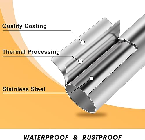 Tringle à Rideaux, 167-365CM Tringle à Rideaux Extensible pour Fenêtre en Acier Inoxydable avec Tête de Cylindre Embout, Tringle à Rideaux Décorative pour Fenêtre de Cuisine/Blanc - Nail Gallerys