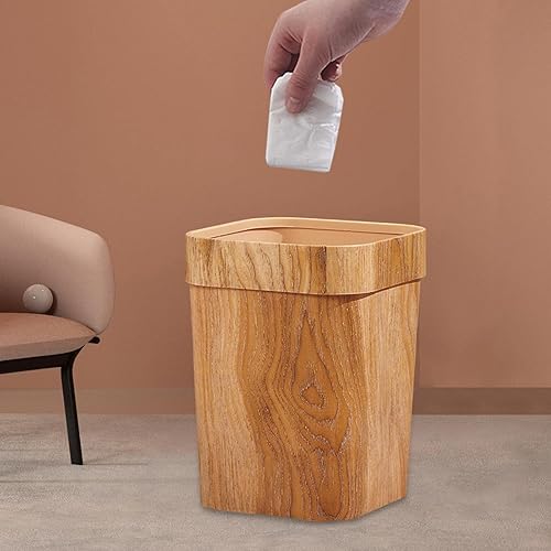 F Fityle Poubelle de Bureau Rectangle, Poubelle Grande Corbeille à Papier Durable Antidérapant Poubelle Corbeille pour Chambre, Salon, A - Nail Gallerys