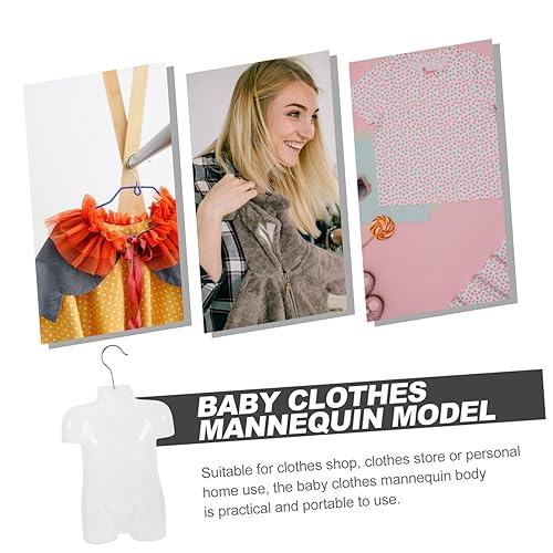 iplusmile 2pièces Mannequin Pour Vêtements Garçon Fille Modèle Demi-corps Pour Exposer Les Vêtements De Garçon Fille Avec Cintre Pratique Et Léger Pour Boutiques Et Usage Personnel - Nail Gallerys