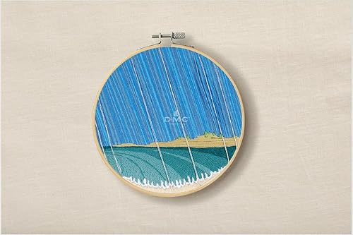 DMC - Pluie océane par Victoria Rose Richards, niveau intermédiaire, kit de broderie - Nail Gallerys