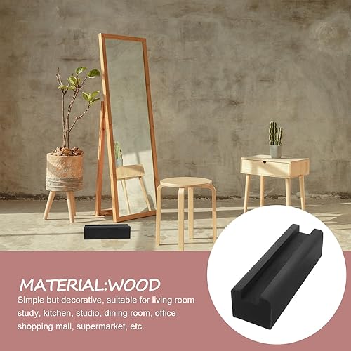 Homoyoyo Support De Miroir De Sol en Bois Base De Support De Miroir en Bois Support De Miroir Antidérapant Support De Miroir De Pièce Présentoir D'œuvres d'art pour Salon Salle De Bain - Nail Gallerys