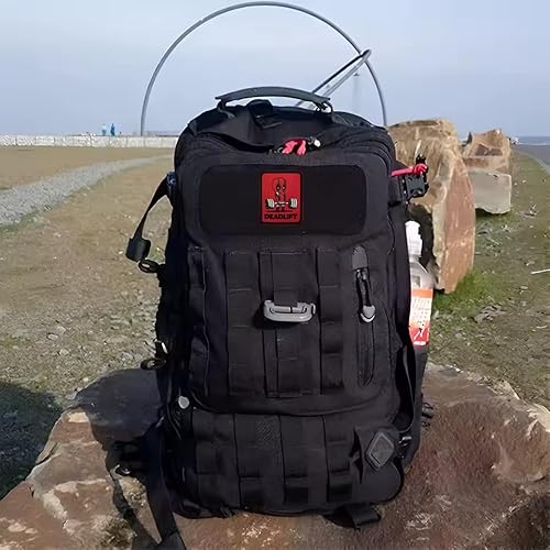 DeadLift Patch brodé pour sacs à dos militaires, casquettes, gym et gilets | Patchs Crossfit tactiques avec design style Deadpo*l | Accessoire décoratif et fonctionnel - Nail Gallerys