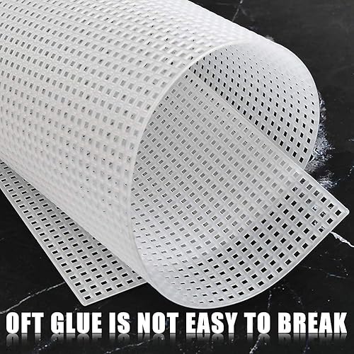 Wresetly Lot de 20 feuilles de toile en plastique pour broderie, acrylique, projets de tricot et de crochet (25,4 x 33,2 cm) - Nail Gallerys