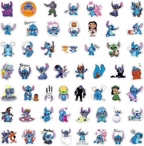 Lot de 100 autocollants pour enfants - En vinyle imperméable - Dessin animé - Autocollants en vinyle imperméables pour ordinateur portable, bagages, skateboard, voiture, adolescents - Nail Gallerys