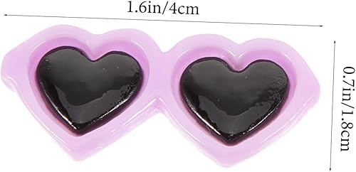 CLISPEED 80 Pièces Breloques En Résine Artisanat Lilo Bleu Lunettes De Soleil Bonjour Ancien Charmes Mignon Enfants Faire La Fête Rose Adultes Perles Accessoires Filles Pour Petit - Nail Gallerys