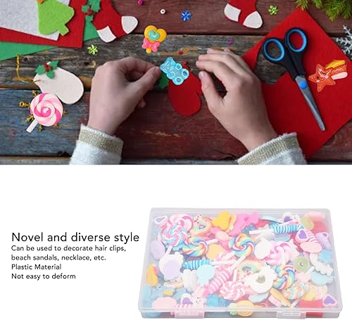 Breloques en forme de bonbons artificiels, assortiment de bonbons kawaii mignons, pour décoration d'ongles 3D, fabrication de bijoux, scrapbooking décoratif - Nail Gallerys