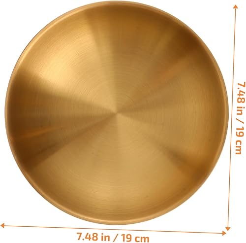 OKUMEYR Bol À Soupe À Double Isolation Bol À Nouilles En Acier Inoxydable De 19 Cm Pour Usage Domestique - Nail Gallerys