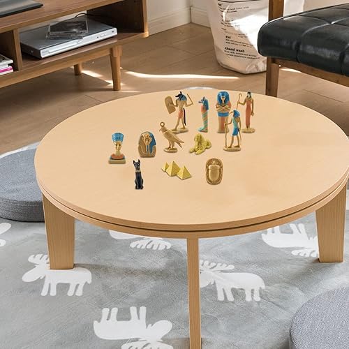 HEITIGN Egypte Ancienne égyptienne 10 * 6 * 6 12 Pièces Egypte Ancienne Dieu égyptien Déesse Figurines Ensemble PVC Miniature Statues Ensemble - Nail Gallerys