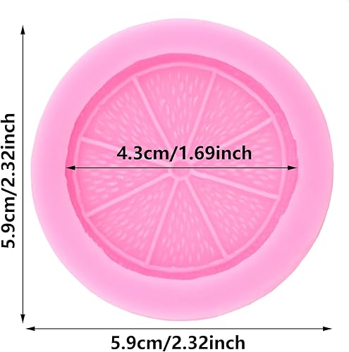 XMOLDNMS Moules en silicone en forme de tranches de citron pour décoration de gâteaux, bonbons, chocolat, pâte à sucre, argile polymère - Nail Gallerys