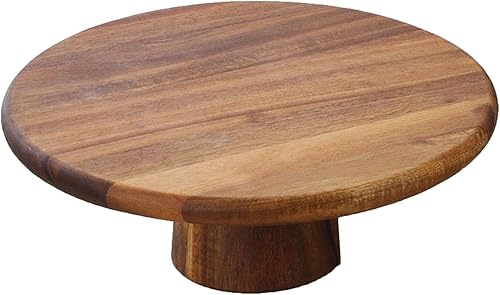 MagiDeal Présentoir à gâteaux en Bois Plateau à collation Rond Multifonctionnel Plateau de Service Support à Cupcakes pour Cadeaux de Cuisson Table de, 30CM - Nail Gallerys