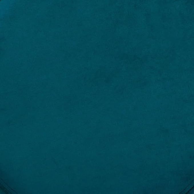 Paris Prix Atmosphera Créateur d'intérieur - Pouf Velours Design Sinan 40cm Bleu Canard - Nail Gallerys