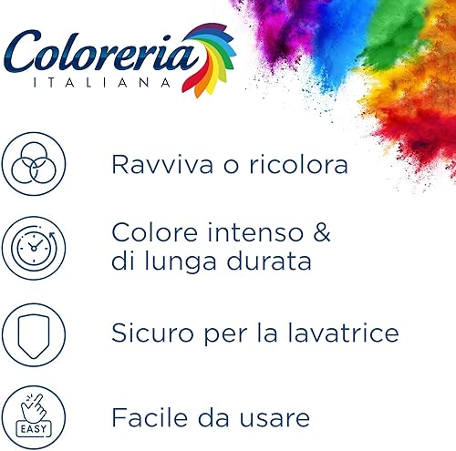 Coloreria Italiana Grey Colorant Tissus et vêtements en machine, beige, 3 paquets de 350 g - Nail Gallerys