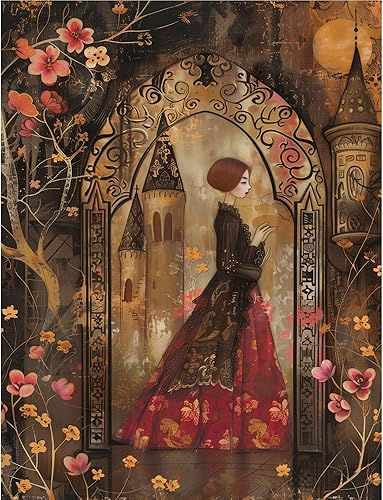 Papier de riz Portes Victoriennes, 20 x 26,6cm (6pc) - 6 motifs pour Scrapbooking, Cartes, Artisanat, Découpage par CRAFT KREATIVELY - Nail Gallerys