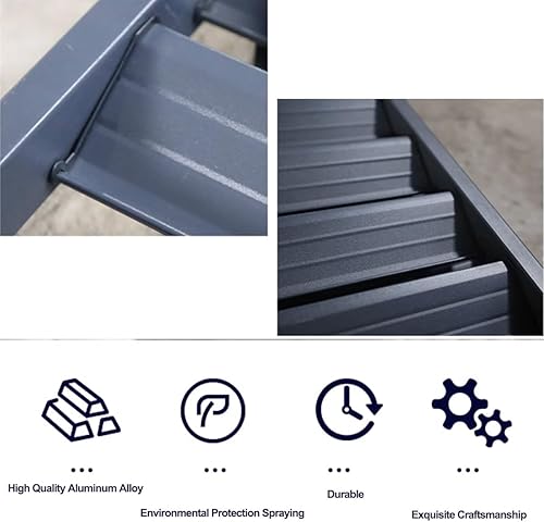 OPFWBH Couverture De Climatiseur En Aluminium Couvercle Extérieur Caché Résistant Aux Intempéries Écran Décoratif Barrière D'intimité L100H70W50cm/ L110H80W60cm (Color - Nail Gallerys