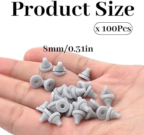 Lot de 100 buses de rechange pour pommeau de douche, buse de douche en silicone, pièces de réparation pour pommeau de douche pour trou de diamètre 4 mm - Nail Gallerys