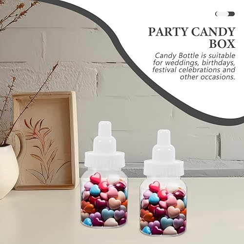 Amosfun Faveur De Douche De Biberon 12 Pièces Mini Biberon De Lait Pour Bouteille De Bonbons En Plastique Boîte De Bonbons D'allaitement Garçon Fille Nouveau-Né Baby Shower Baptême - Nail Gallerys