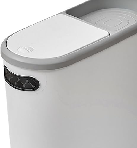 MagiDeal Poubelle de cuisine nordique avec fente de rangement, simple, fine et étroite, pour salle de bain, véranda, bureau - Nail Gallerys