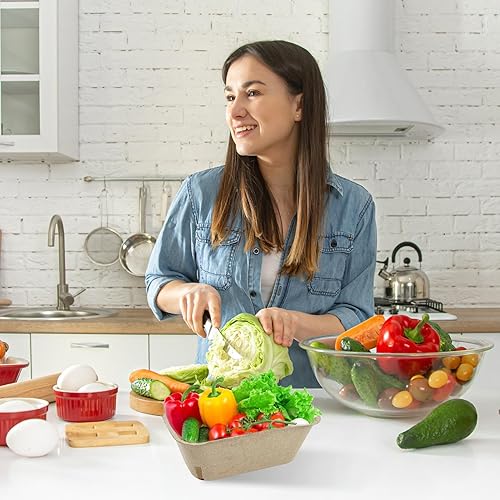 Shurzzesj Paniers de fraises, panier de baies,Paquet de 30 paniers de baies en fibre de pulpe pour fête, cartons de fruits épais | Récipients empilables à baies ventilées, panier de fruits et légumes - Nail Gallerys