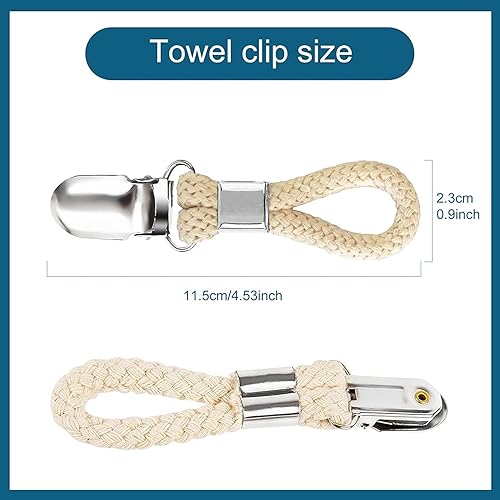 Taicols Cintre Pour Serviettes, 4 Pinces à Serviettes, Clips Pour Serviettes, Pinces à Serviettes, Pinces à Serviettes, Porte-Torchons, Clips Pour Serviettes, Boucles Pour Serviettes - Nail Gallerys