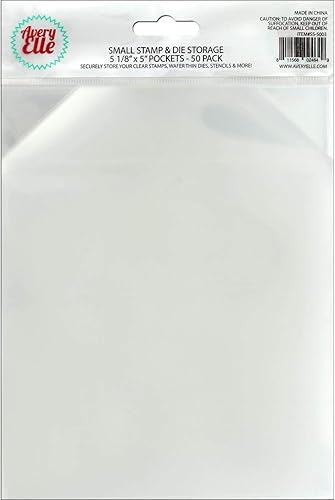 Avery Elle Poche de rangement pour Tampons et matrices de découpe, Transparent - 14x19 - Nail Gallerys