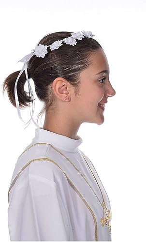 Holyart Accessoire Aube Communion: Couronne Florale - Nail Gallerys