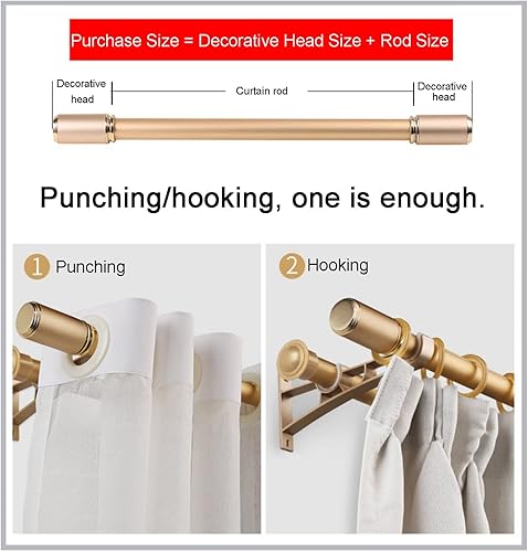 Tringle À Rideau En Alliage D'aluminium Épaissi, Tige Simple De Style Romain De Luxe Léger, Montage Au Plafond/montage Latéral Rail Noir (Color : White, Size : Top-mounted-2m) - Nail Gallerys