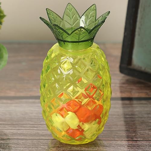 Boîtes transparentes | Boîte à biscuits ananas de style européen – Décoration de fête à thème, petit récipient à friandises, cadeaux d'anniversaire hawaïens Luau pour invités - Nail Gallerys
