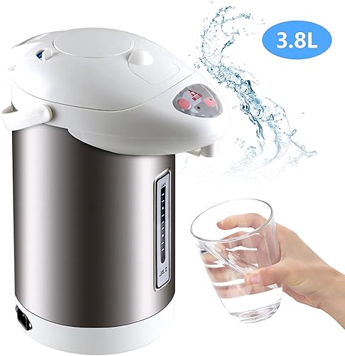 Distributeur d'eau chaude, 750 W, 3,8 l, thermopot électrique, en acier inoxydable, pour l'école, la maison, le bureau, l'hôtel - Nail Gallerys