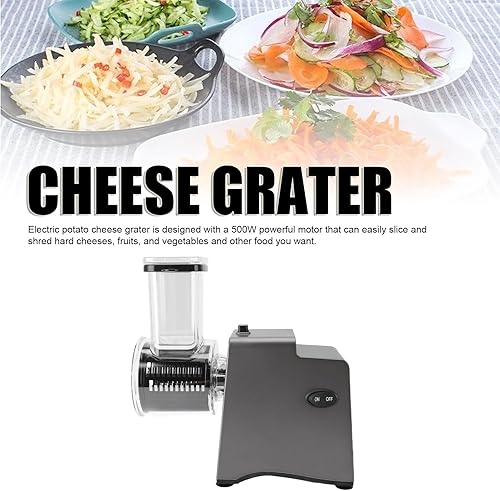 Coupe-Légumes électrique 500W avec 5 Paires de Lames, Râpe à Fromage électrique Multifonctionnelle, Machine à Salade pour Fruits et Légumes - Nail Gallerys