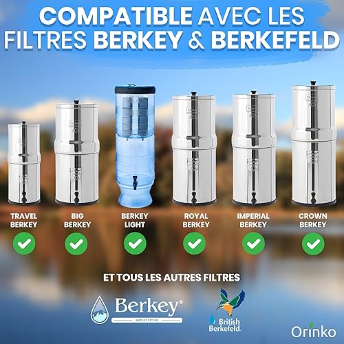 Cartouches Filtrantes pour Filtre à Eau par Gravité – Compatible avec Filtre Berkey et Berkefeld – Cartouche pour Filtre à Eau Haute Performance – Purification Efficace de l'Eau – Pack de 4 - Nail Gallerys