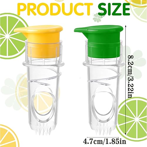 Presse-agrumes manuel Kumquat 2 pièces, mini presse-agrumes portable jaune et vert en option, petit et pratique à utiliser, adapté aux jus de citron vert pressés, cocktails - Nail Gallerys