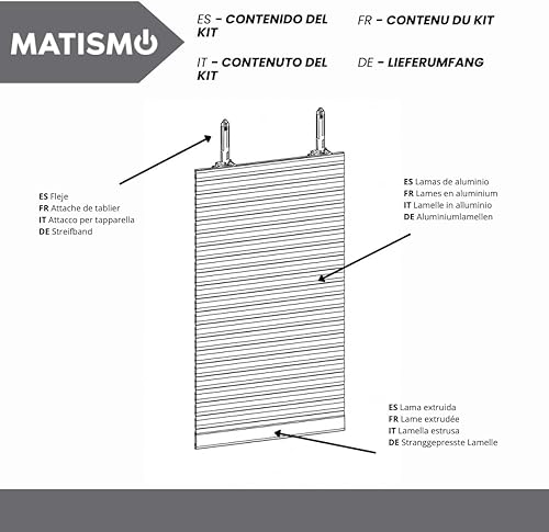 Volet Roulant en Aluminium sur Mesure avec Isolation Thermique, Ultra-légère et résistante aux intempéries (Largeur de 150 cm à 180 cm de Hauteur de 150 cm à 240 cm) - Nail Gallerys