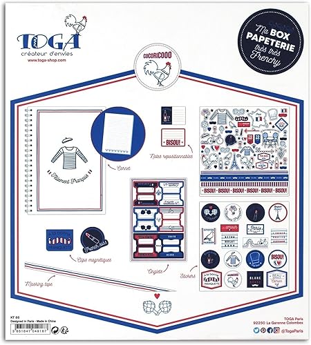 Draeger Paris - Kit carnet Ma box papeterie Frenchy - Nail Gallerys