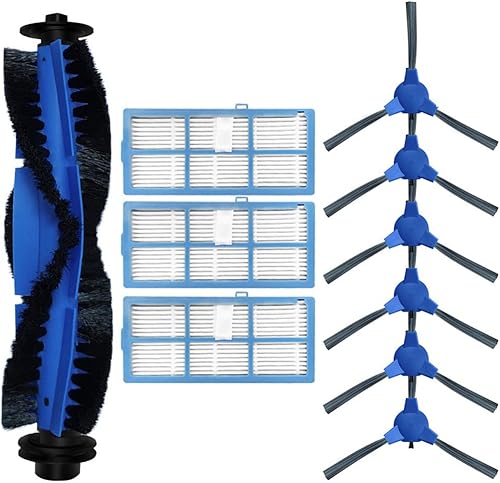 Kit de rechange Fochai pour aspirateur robot Proscenic 850T - 10 pièces détachées - Bleu - Matériaux durables - Système de brosses et filtration unique - Accessoires pour aspirateur robot - Nail Gallerys