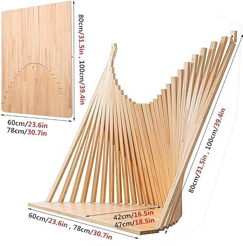 Table Pliante, Table Pliante Murale Rabattable en Bois, Table Pliable avec Étagères, Bbureau Mural, Offre pour La Maison, Le Bureau, Le Dortoir, Les Petits Espaces(60 * 80 * 42cm) - Nail Gallerys