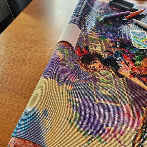 Support de rouleau de toile pour peinture diamant, accessoires d'art diamants, outils pour organisateur de toile diamant pour les amateurs de peinture diamant - Nail Gallerys