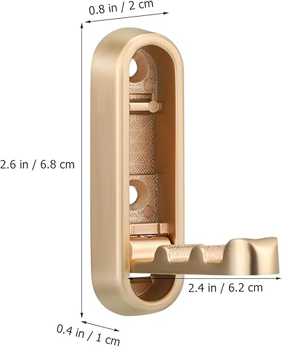 Alipis 4 Pièces Brancher Crochets De à Pour Mur à Usage Intensif Crochets Muraux Dorés Patères Pliantes Crochets Pour Accrocher Patères Murales Golden Alliage De Zinc - Nail Gallerys