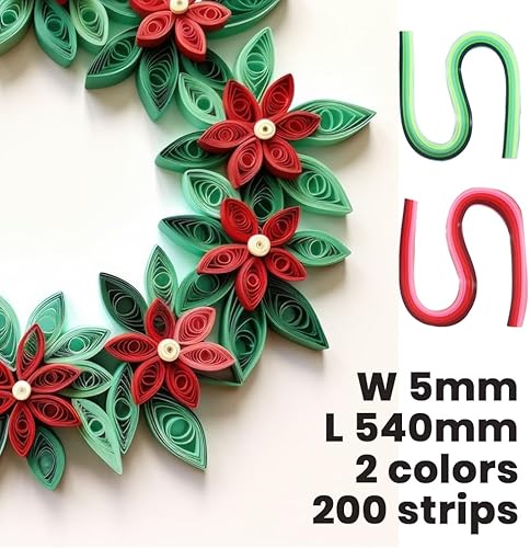 Paper Quilling Kit, Quilling Kit Complet, Kits de Paper Quilling Set, Quilling Kit Complet avec Modele, Outils Quilling Kit Accessoires, Papier Quilling Kit et 200 Bandes de Papier pour DIY, 9 Pcs - Nail Gallerys