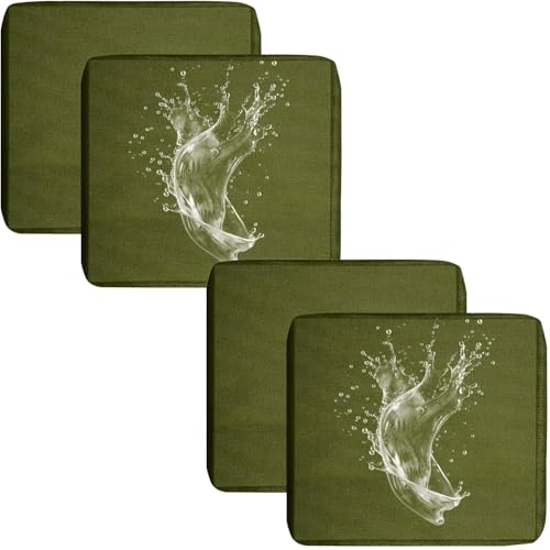 UWOBTN Lot de 1/2/4 Housse de Coussin Exterieur Impermeable 50x50 60x55 Housses de Coussin de Siège de Canapé avec Fermeture éclair pour Salon de Jardin, Canapé, Terrasse(A3,55x45x10cm (4pcs)) - Nail Gallerys