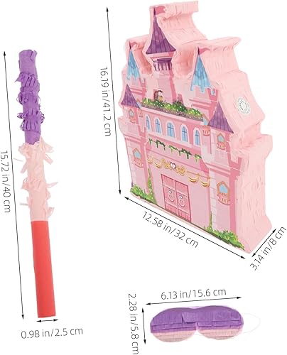 IMIKEYA 1 Ensemble De Pinatas De Château De Princesse Décorations De Fête D'Anniversaire De Princesse Décorations D'Anniversaire De Princesse Pinata Suspendue De Château - Nail Gallerys